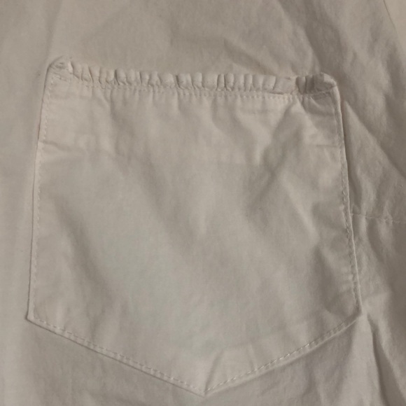 J Crew white popover shirt - Picture 2 of 6
